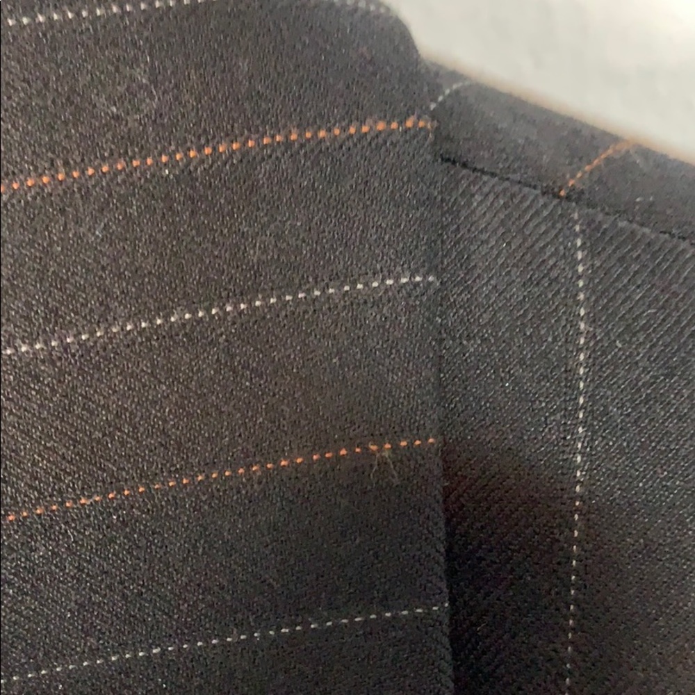 Club room wool black pin stripe suit jacket 42L - Picture 4 of 9